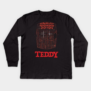 Teddy - Cage Design Kids Long Sleeve T-Shirt